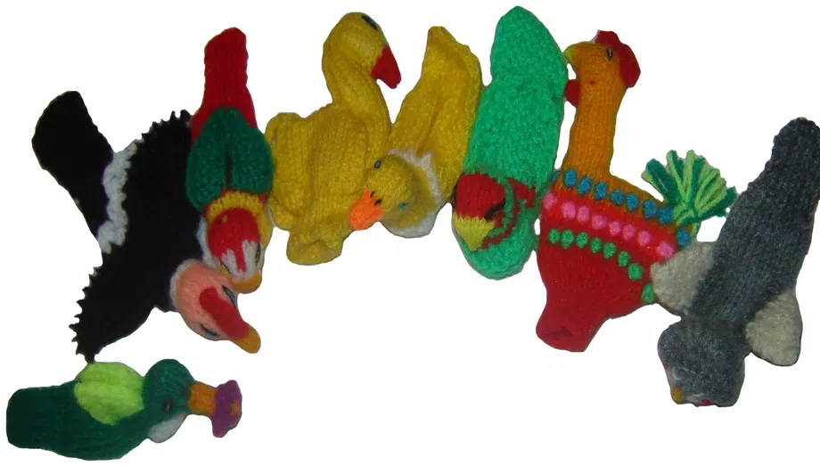 Handmade Andean Wool Finger Puppets