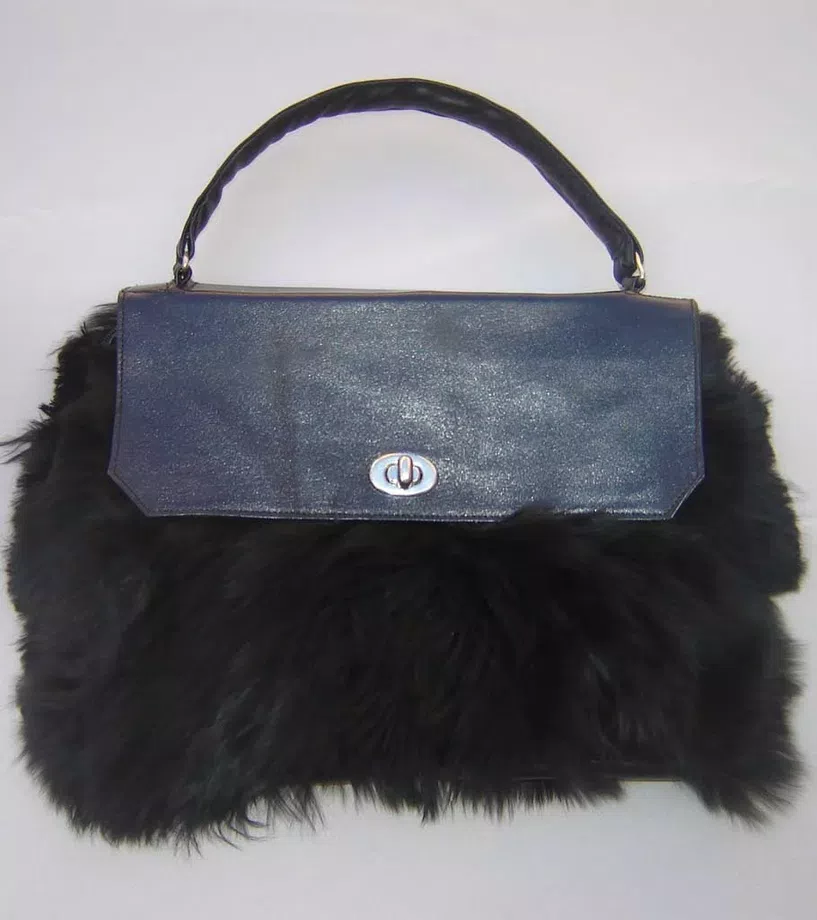 Pure Alpaca Fur Handbag