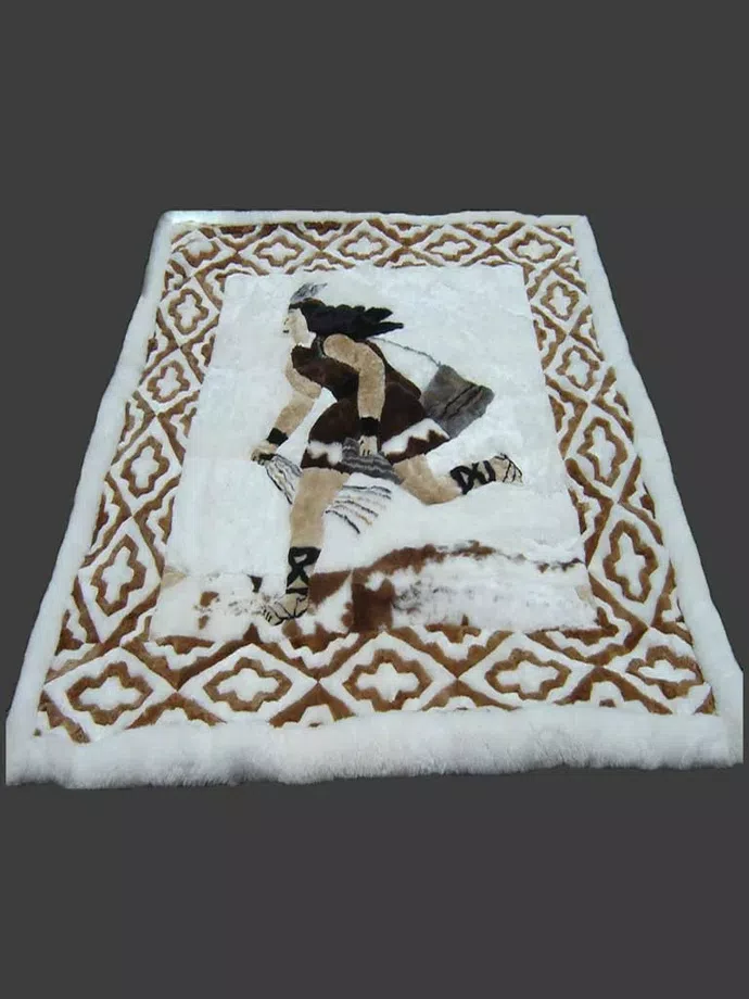 Luxury Handmade Baby Alpaca Fur Rug