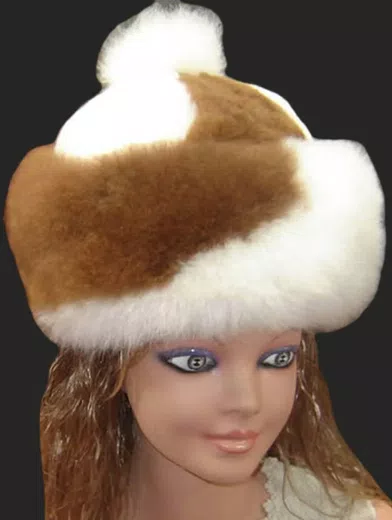 Children Baby Alpaca fur hats d14