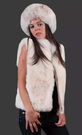 Luxury Baby alpaca Fur Vest d06