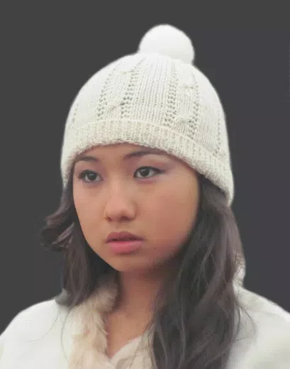 Luxury Baby Alpaca Fur Trim Cap d01