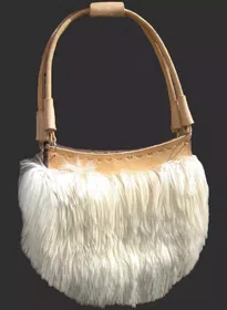Genuine Baby Alpaca Fur Handbag