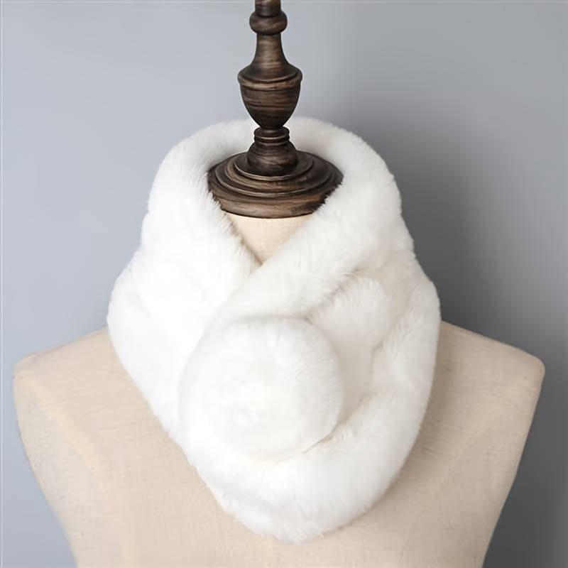Soft and Warm Baby Alpaca Fur Neck Collar