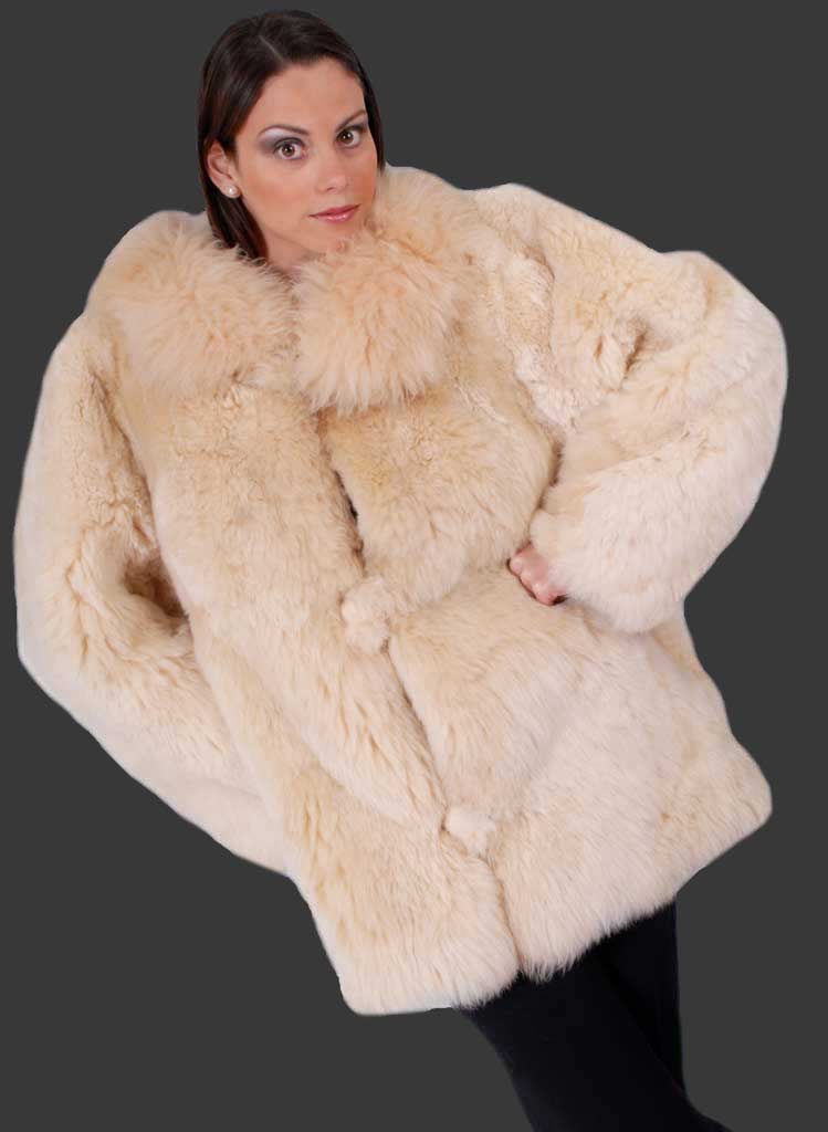Luxury Baby Alpaca Fur Coat