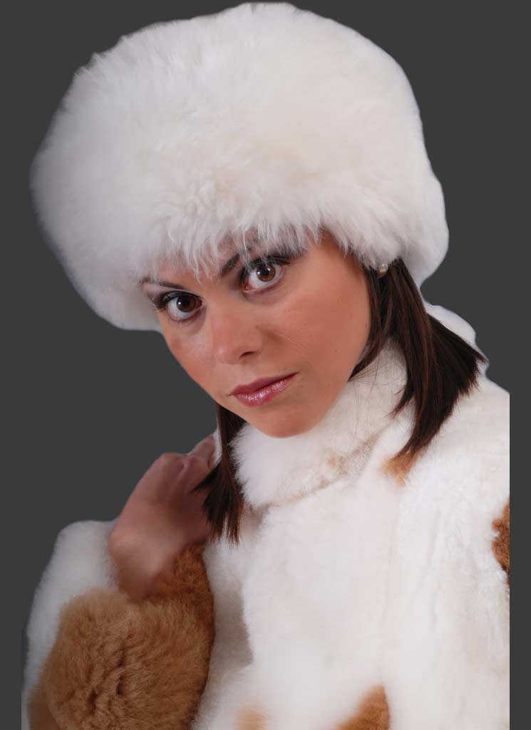 Soft Baby Alpaca Fur Hat