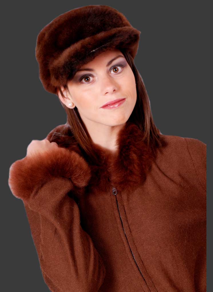 Fashionable Baby Alpaca Fur Hats