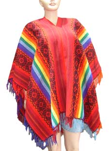 Image result for Traditional Colored Poncho 