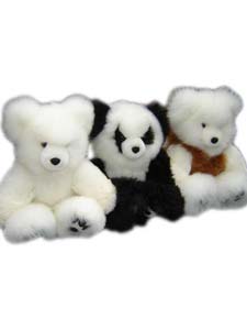 Cute Softness baby alpaca fur teddy bears