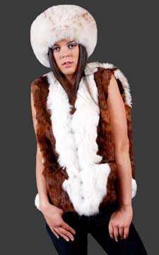 Fashion Baby alpaca Suri Fur Vest